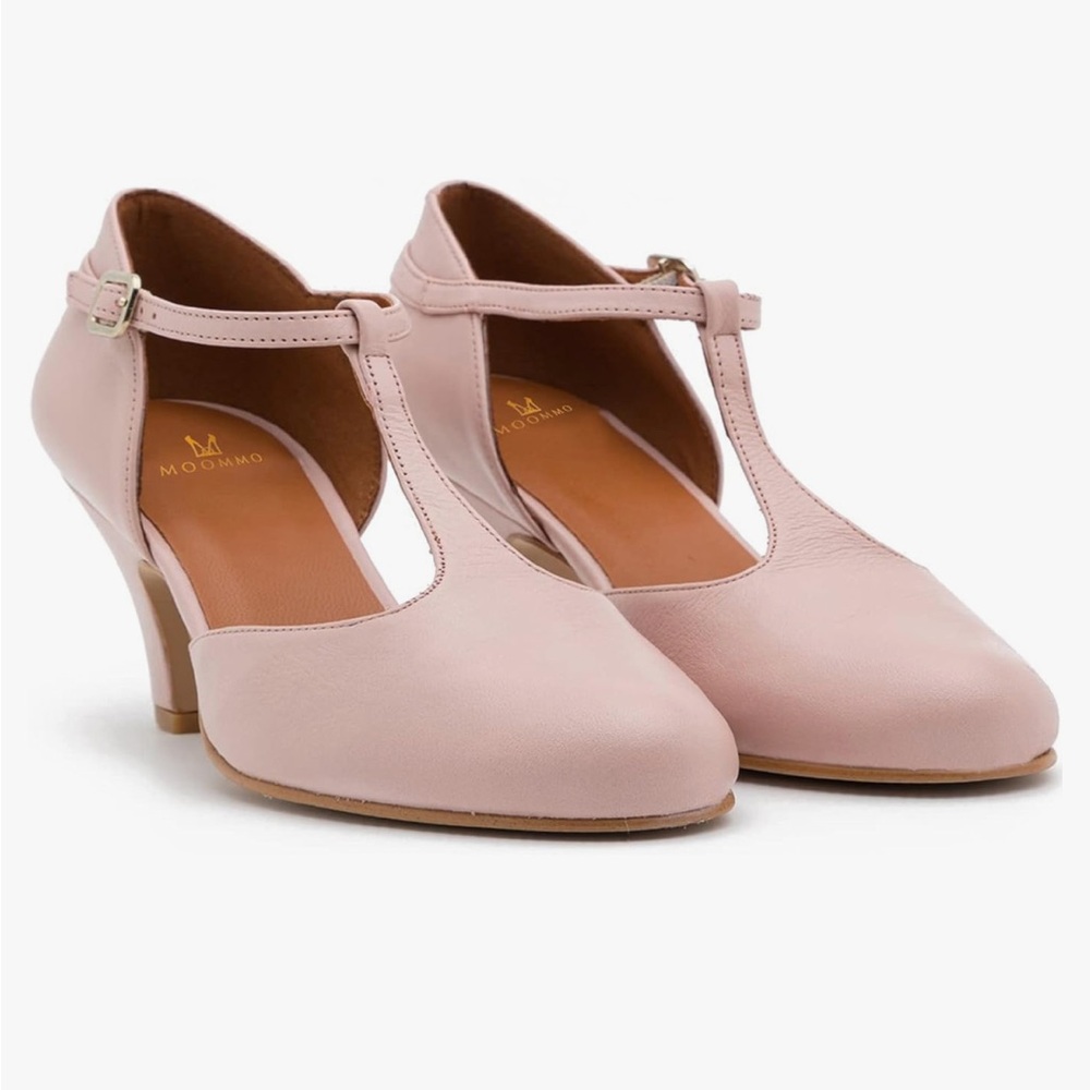 Pink Size 6 Mary Jane T-Strap Round Toe Heels - Picture 6 of 10